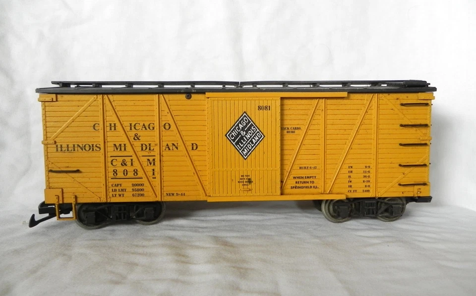 USA Trains CHICAGO & ILLINOIS MIDLAND Box Car (G Scale) - Image 3 of 4