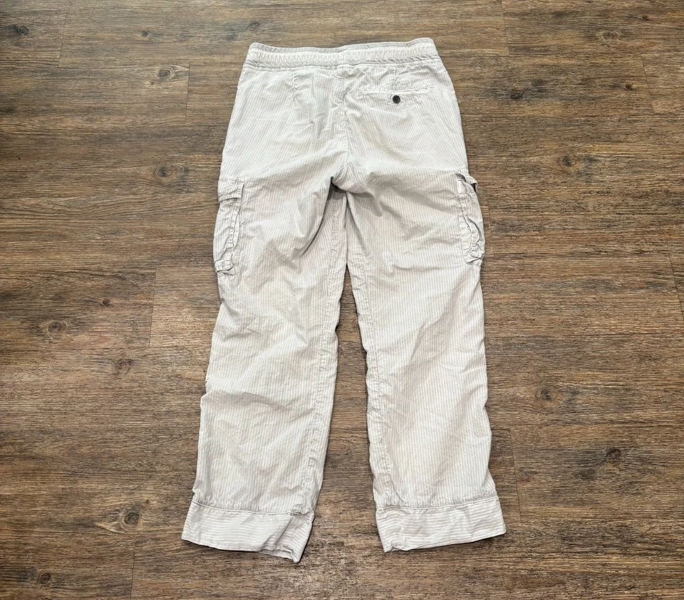 Pantalones cargo James Perse paracaídas popelina blancos para hombre 1 Foto 3 de 4