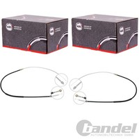 2X A.B.S. Handbremsseile Hinten Passend FüR VW Touran Scheibenbremse Links+Recht