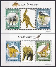 YX1571 2020 DJIBOUTI DINOSAURIOS ANIMALES PREHISTÓRICOS FAUNA #3981-3984! 2KB MNH