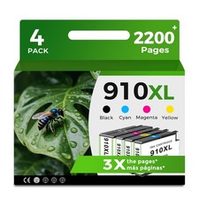 910XL High Yield Ink Cartridges 4-Pack for OfficeJet Pro 8020 8025 8028 8030