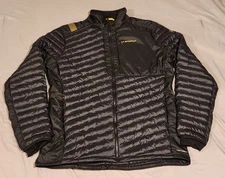 La Sportiva Puffer Jacket Mens  36 XL Blue Black Krush Primaloft Vap Vent 