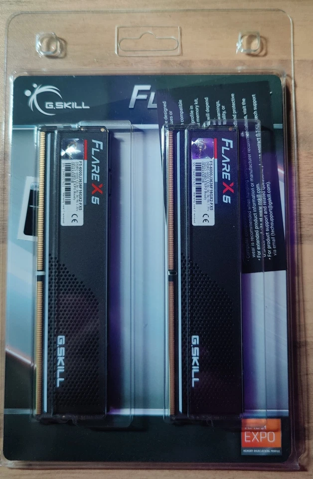 G.SKILL Flare X5 Series 32GB (2x16GB) 288pin SDRAM DDR5-6000 CL36 1.35v NEU OVP - Bild 4 von 4