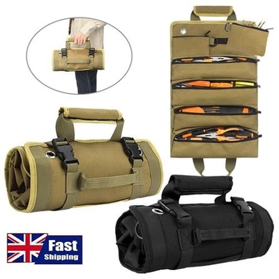 Tool Roll Organizer Tool Roll Up Oxford Bag Tool Large Wrench Super Big Pouch UK
