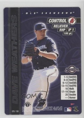 2000 MLB Showdown Pennant Run Edition 1 Dave Weathers #078 0c4