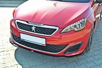 Maxton Design Frontlippe V.1 Passend FüR Peugeot 308 II GTI Schwarz Hochglanz