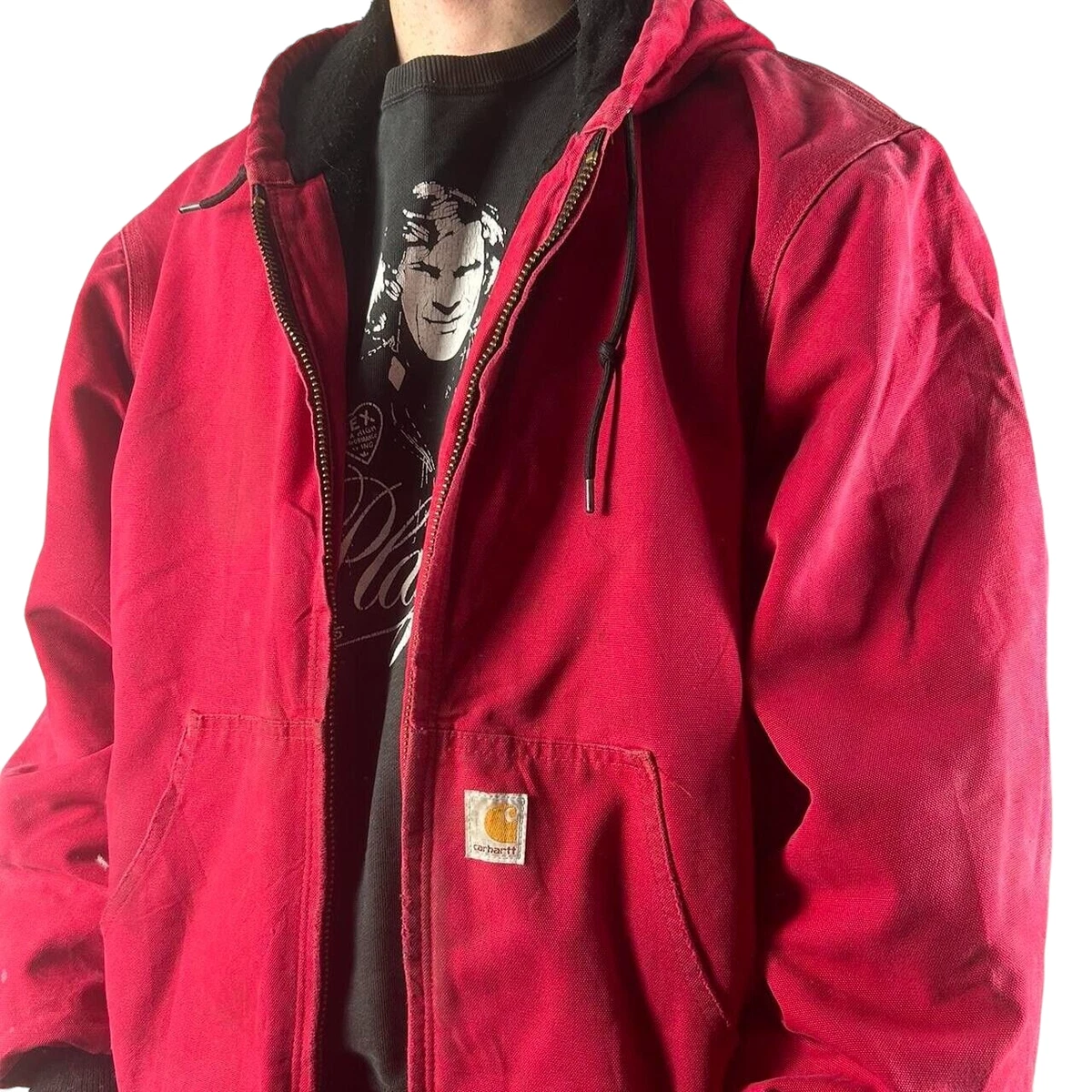 Mens red carhartt best sale jacket