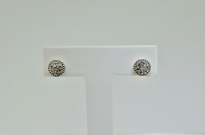 Finecraft 1/10 Schliff Diamant Schraubverschluss Ohrringe