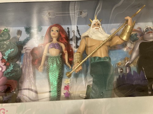 Disney Arielle Classic Puppe Geschenkset - Die kleine Meerjungfrau Neu Ursula König Triton - Bild 5 von 8