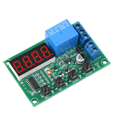 DC12V/24V 10A Cycle On/off Timer Delay Switch 4-bit Digital Time Relay Module