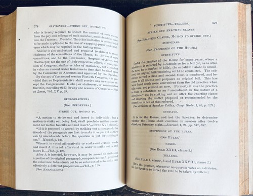 Antique hardcover Rules & Practices, House Of Representatives (1882) GOOD shape - Picture 14 of 15