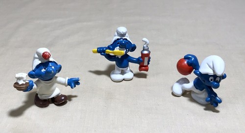 VINTAGE 1979 SMURFS Collection PEYO Schleich Pitufo Schtroumpf Schlümpf x5 / - Picture 5 of 5