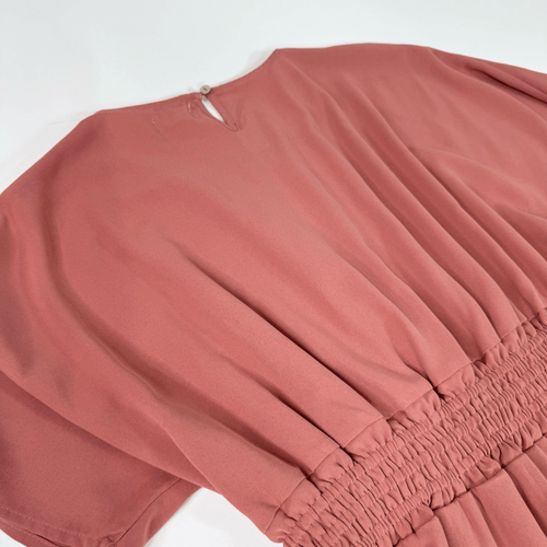 Roolee Midi Dress Womens Medium Pink Country Cottagecore Flowy Short Sleeve - Imagen 8 de 11