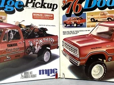 MPC 1976 DODGE D-100 PICKUP VINTAGE KIT#1-7609 1/25 AMT USED TAIL LIGHT BEZELS!!