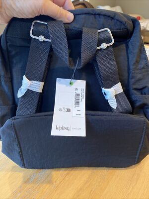 Kipling Ferris Nylon Small Backpack K19136 Black Tonal Adjustable Backpack Strap Kipling Ferris Nylon Small Backpack K19136 Black Tonal  main image 4