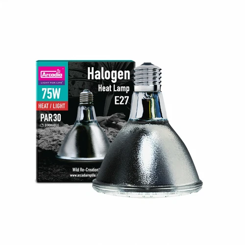 Arcadia 75W PAR30 Halogen Basking Flood Lamp 75W Reptile Heat Lamp Bulb