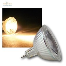 10 x MR16 LED Leuchtmittel, 5W COB warmwei&szlig; 400lm Strahler Birne Spot 12V Lampe