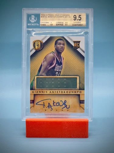 2013-14 Panini Gold Standard #231 Giannis Antetokounmpo RPA BGS 9.5 AU