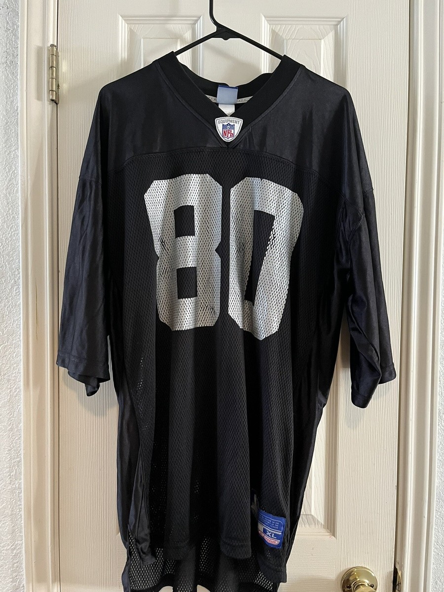 Jerry Rice #80 Oakland Raiders Reebok NFL Black football Jersey Sz