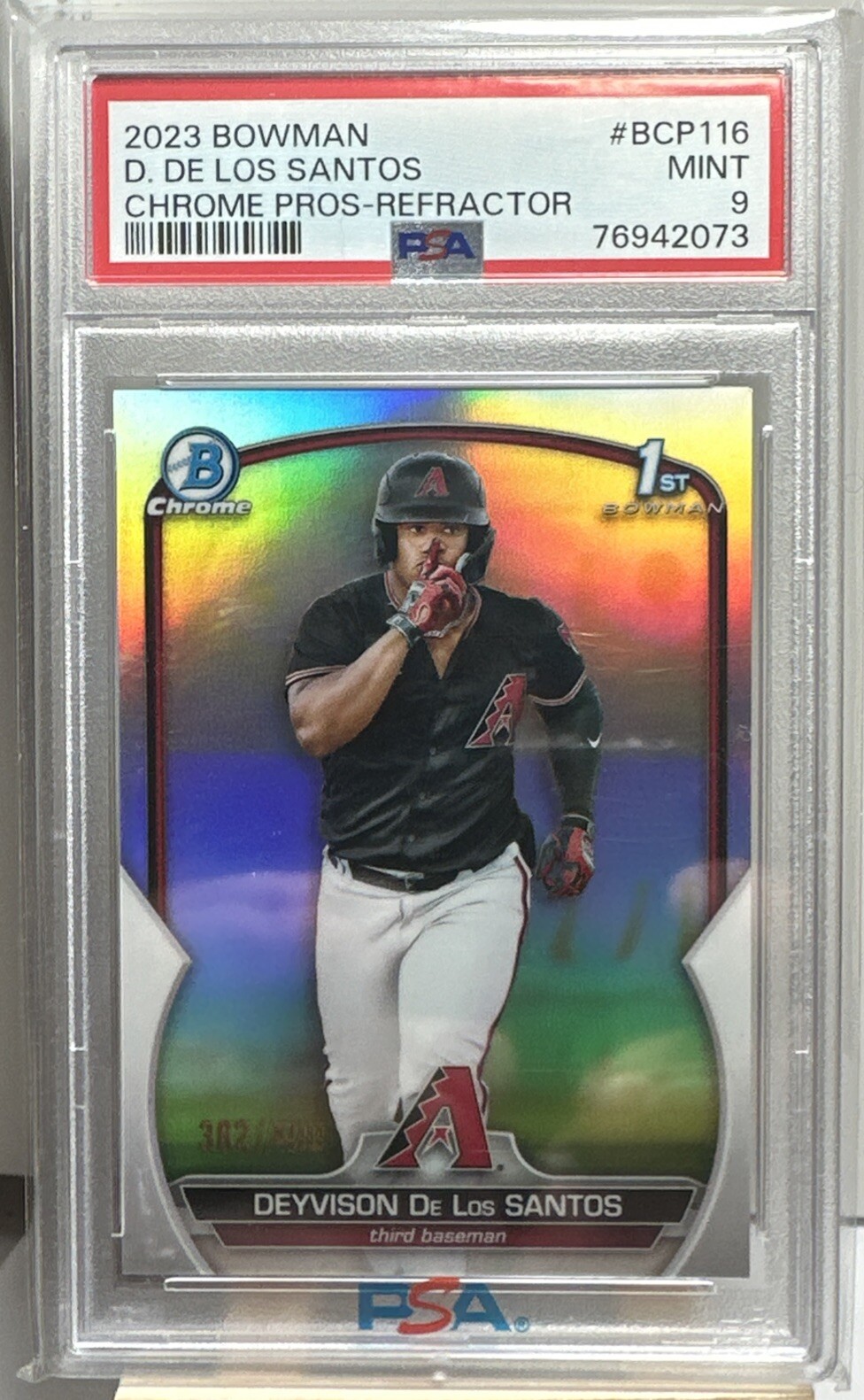 2023 Bowman - Chrome Prospects Refractor #BCP-116 Deyvison De Los Santos /499