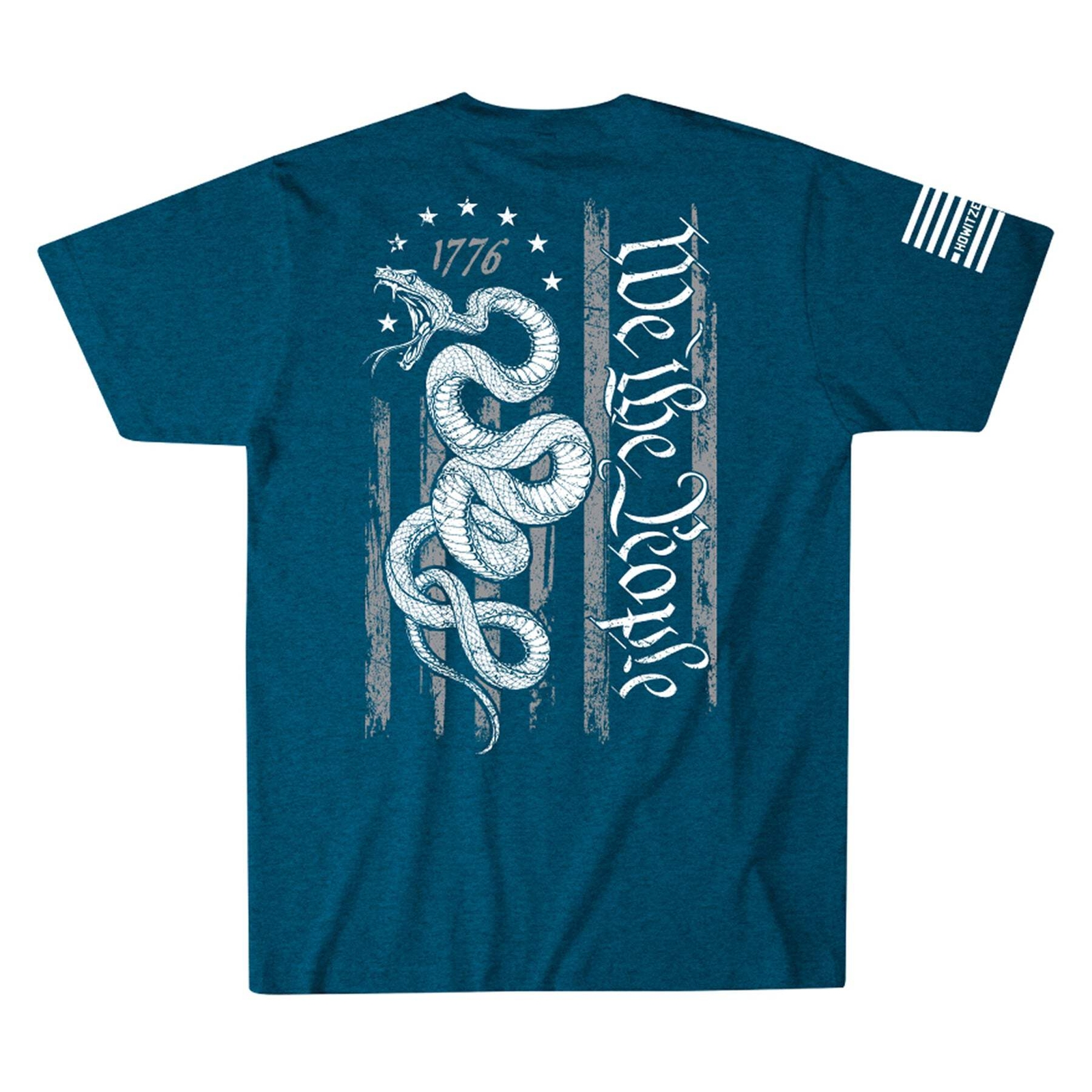 Howitzer Style Men's T-Shirt - Honor Stripe Military Grunt MFG Design, Premium Fit, Supports Veterans & First Responders - View #5