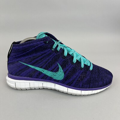 Nike Flyknit Chukka Purple Women's Fitness Sport Trainers