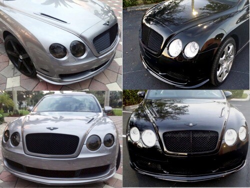 Bentley Continental Spur Sedan 05-09 Supersports type Hood Vents Made USA NEW