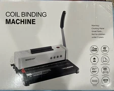 MAKEASY Coil Spiral Binding Machine - Manual Hole Punch - Electric Coil Inserter