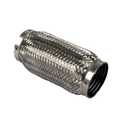 Arlows Edelstahl Flexrohr 3''/ 76,1mm Länge 200mm mit Interlock / V2A