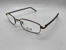 NEW MEMORY EYEWEAR TWISTER BROWN FLEXIBLE METAL EYEGLASSES FRAMES 50-19-140