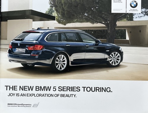 2010 BMW 5 Series Touring UK Preview Brochure 523i 535i 520d 530d SE
