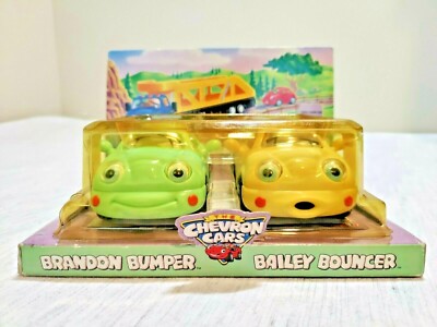The Chevron Cars - BRANDON BUMPER & BAILEY BOUNCER - 1999 - New In Box!