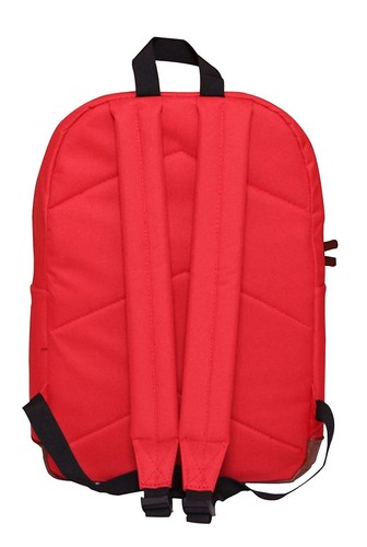 Red Backpack For Girl Teenagers Pig Nose Designs Fashion School Bag - Afbeelding 2 van 5
