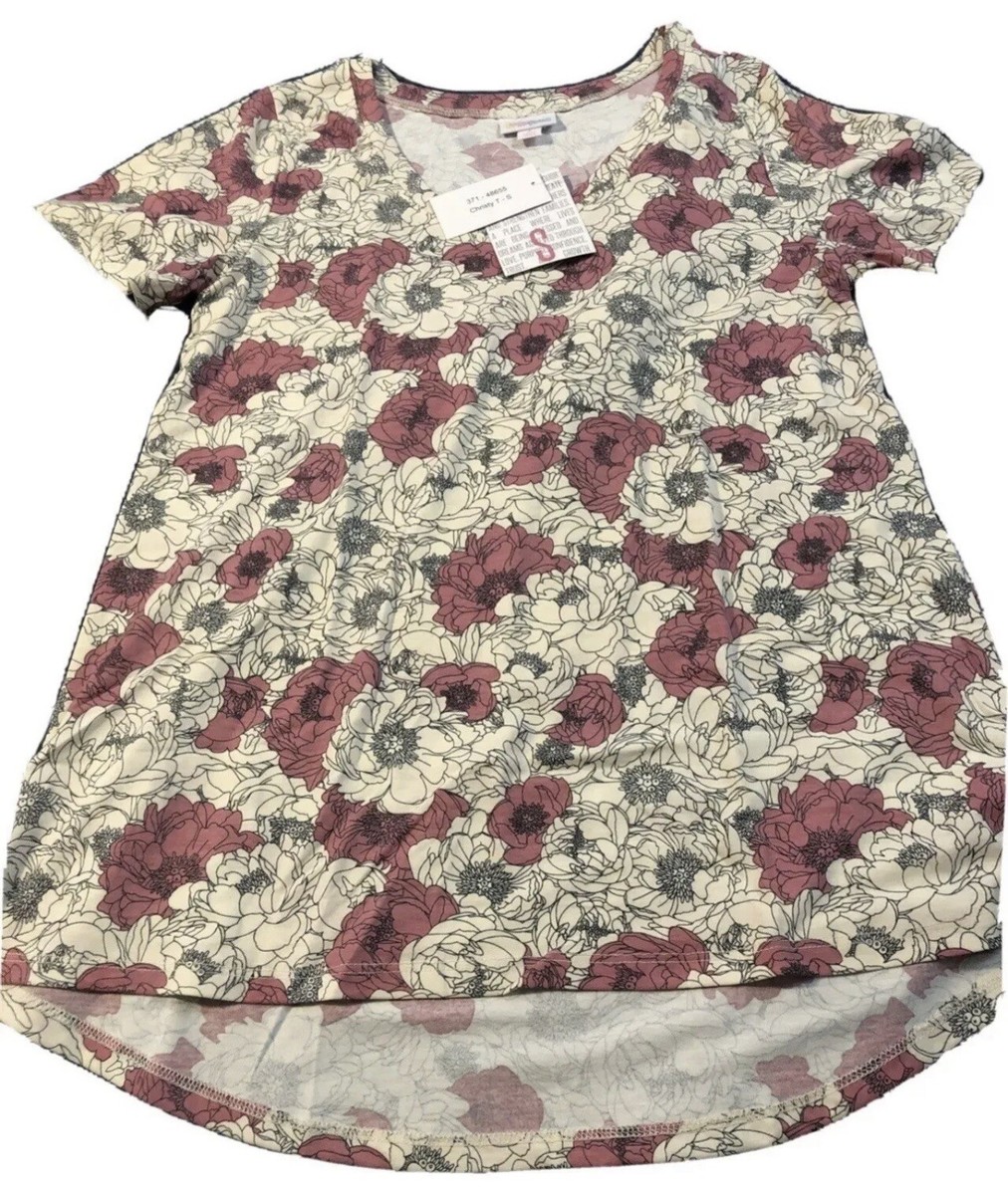 Tee-shirt LulaRoe Christy Motif Floral - Taille 2XL (Plus) - Occasion Très Bon état