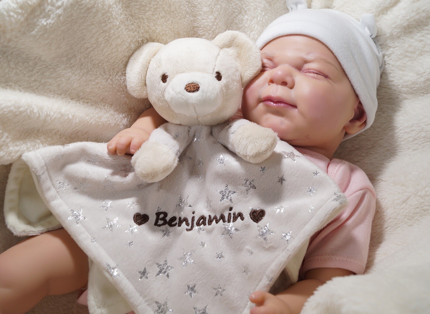 Babydecke Mit Namen Und Datum Bestickt ★ Baby Geschenke ★ Geburt ★ 75 X