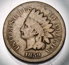 1859 Indian Head Cent - Good !!