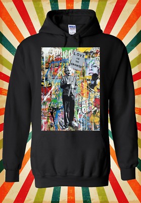 Banksy Einstein Love Is The Answer Herren Damen Unisex Top Hoodie Sweatshirt 1784