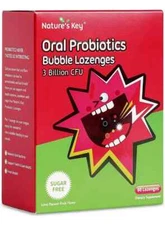 Nature's Key Oral Probiotic lozenges -3 Billion CFU Probiotics 60 Ct Exp 06/25