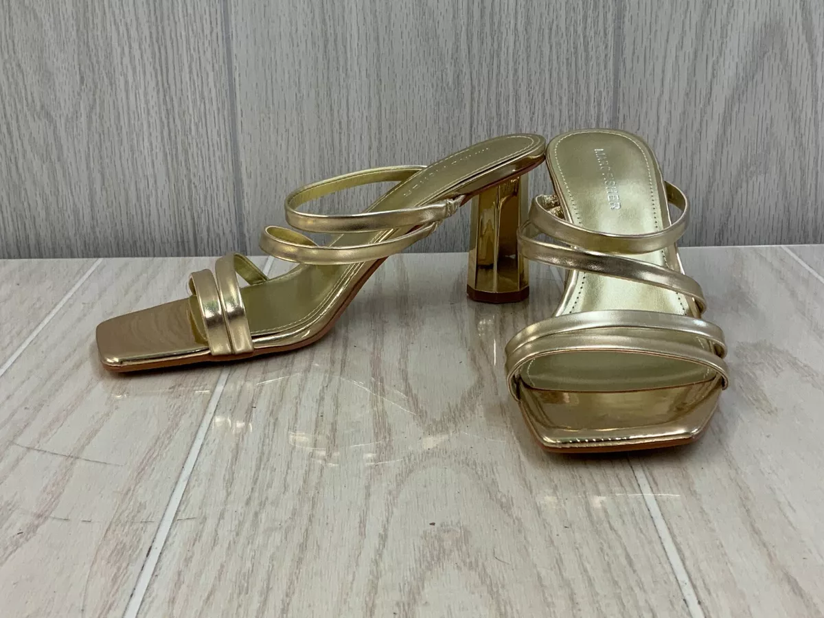 Marc fisher gold sandals sale