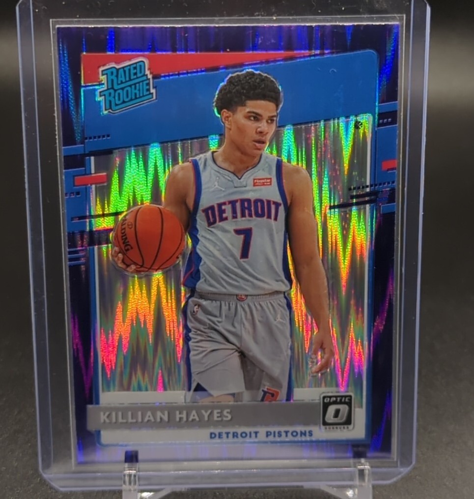 2020-21 Optic Basketball Killian Hayes Purple Shock #157 Pistons Rated Rookie RC