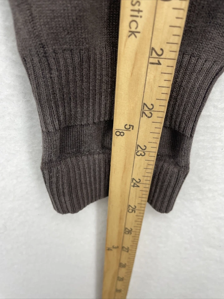 Hilfiger Womens Sweater Brown Medium M Silk Blend Cardigan V-Neck Button Up - Изображение 4 из 4