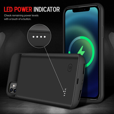 Rechargeable Battery Charger Case For iPhone Plus X XR Xs