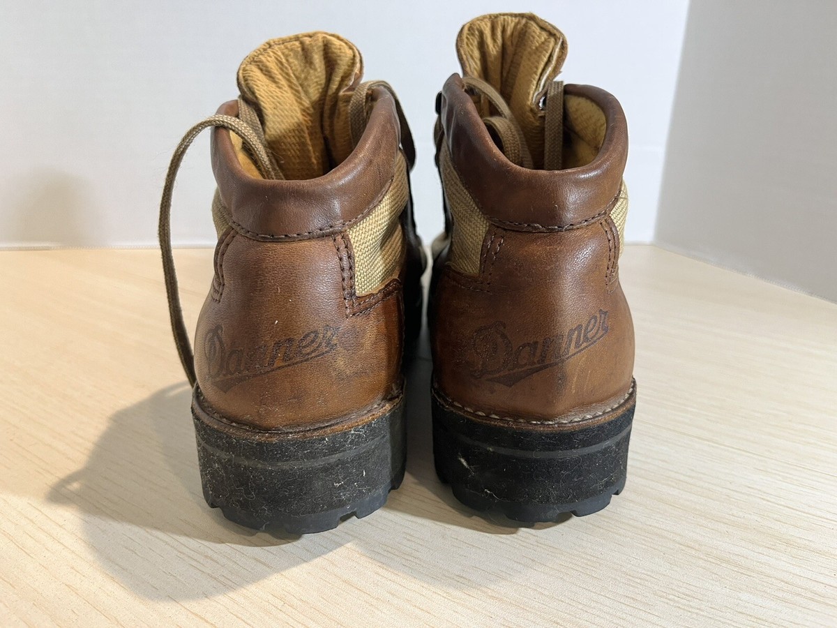 Original Vintage Danner Hiking Mountain Heavy Leather Boots Brown Size 7D GUC Men main image 2