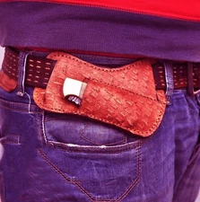 GENUINE LEATHER ENGRAVED CUSTOM HANDMADE SHEATH FOR FOLDING BLADE KNIFE EDC 1560