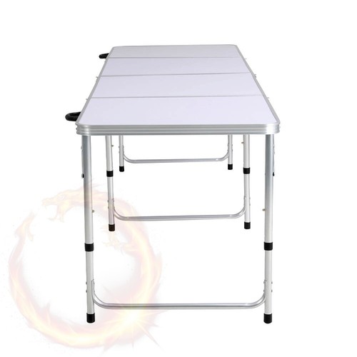 Weisshorn Folding Camping Table 240CM Portable Outdoor Picnic BBQ Aluminium Desk - Picture 4 of 8