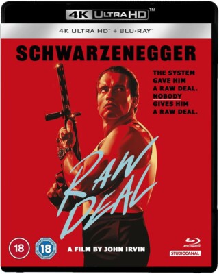 RAW DEAL [4K UHD Blu-ray] (1986) Arnold Schwarzenegger 80's Action Movie 4K ONLY