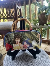 Vintage Bamboo Hawaiian Girls Zipper Purse