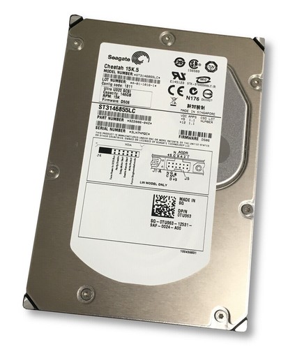 DELL SEAGATE ST3146855LC15K 146GB 3.5" U320 SCSI HARD DRIVE 0TU963 - Picture 2 of 4