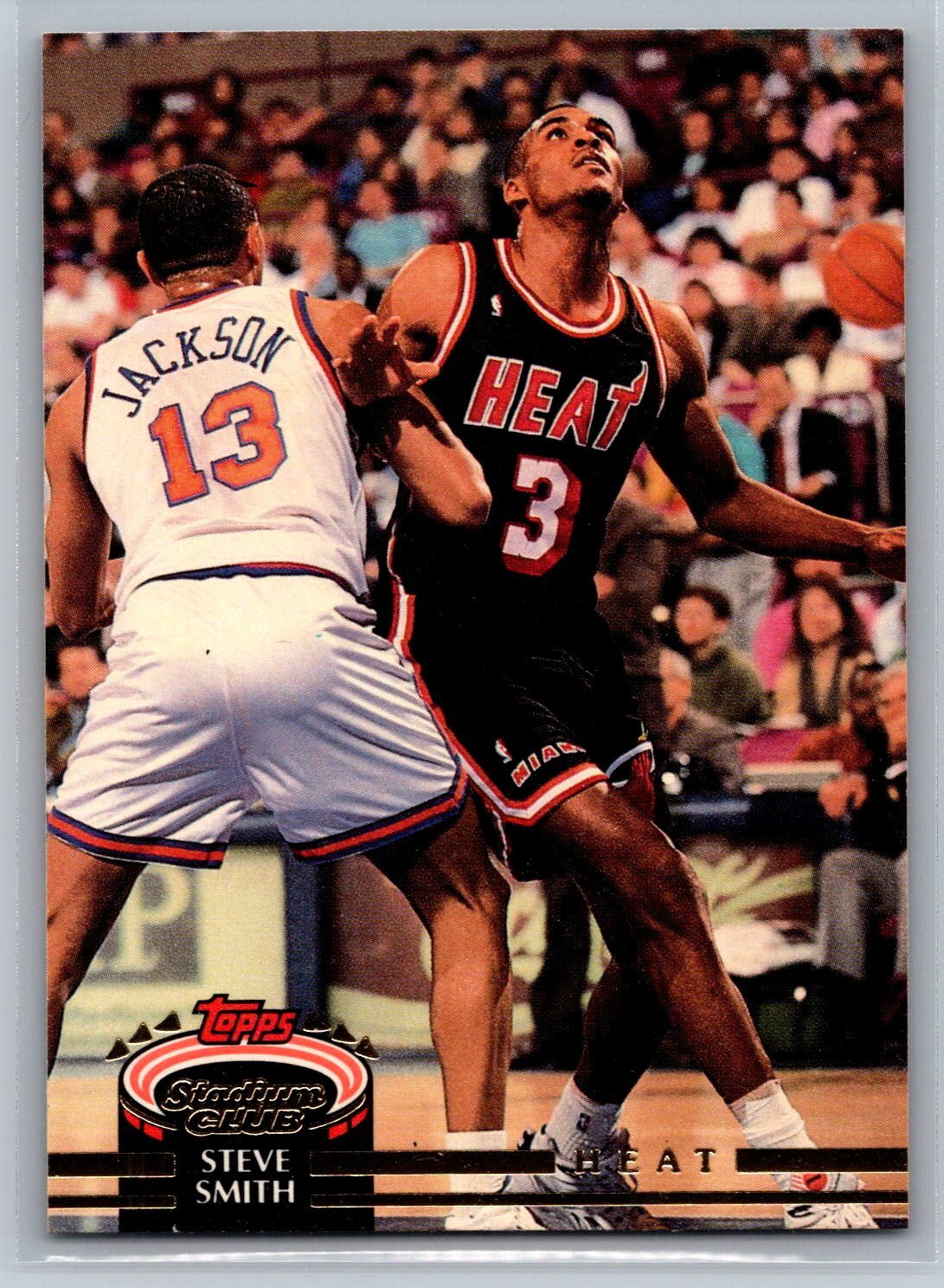 Steve Smith 1992-93 Stadium Club BASKETBALL #79 Miami Heat
