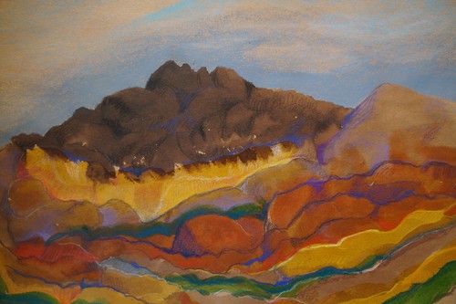 Gouache PAYSAGE FAUVISTE de Bertrand Marie-Thérèse dite Mité (p) - Picture 5 of 9